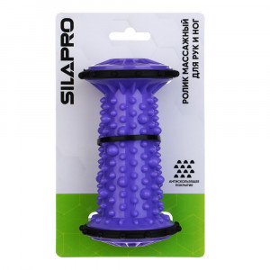 SILAPRO Ролик массажный для рук и ног, 13,5x7см, ABS, фиолетовый