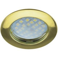 Ecola DL100 MR16 GU5.3 св-к литой Золото 24x75 FG1601EFF (10!)