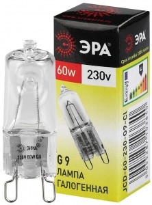 ЭРА JCD G9 230V 60W прозрачная JCD-60-230-G9-CL