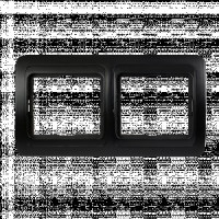 Smartbuy Марс Рамка 2-местная горизонтальная черная  (SBE-02b-00-FR-2)