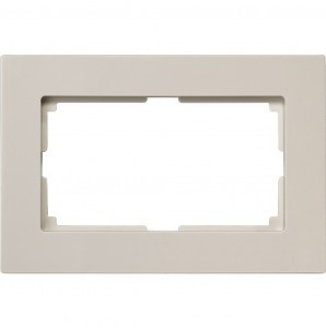 Smartbuy Нептун Рамка двойная пластик бежевая (SBE-06i-Twin-FR)