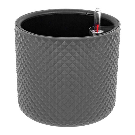 Кашпо автополив ФАСЕТ D220 6,2л Графит М3237 х8