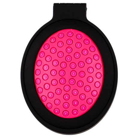 Расческа дорожная тм ЮНИLOOK, с зеркалом пластик, стекло, 6х8см, 4 цвета