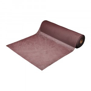 Коврик-дорожка ПВХ ШАШКИ 4,5 мм 0,9*10 м, против скольжения, коричневый  VORTEX