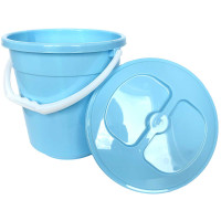 Ведро 12л ЛАЙТ голубой с крышкой (Д267*339мм) Беларусь 321822