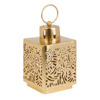 Подсвечник металл, 10х10х16 см, цвет золотой
