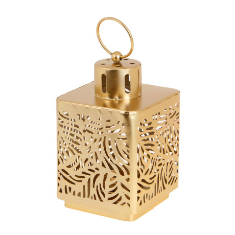 Подсвечник металл, 10х10х16 см, цвет золотой