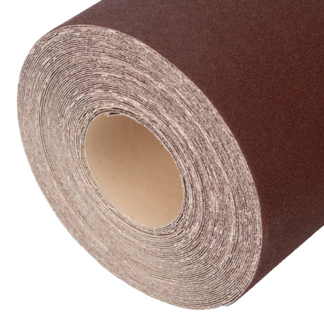 Шкурка на тканевой основе, KK18X W, зернистость 25Н(P 60) бобина 200мм х 20 м, водостойкая, "БАЗ"