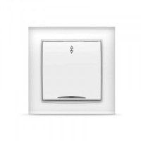 UNIVersal Бриллиант выкл. проходн. СУ 1 кл. бел. (пласт. осн., инд.) 7947380