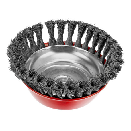 Щетка для УШМ, 150 мм, М14, "чашка", крученая проволока 0.35 мм Matrix