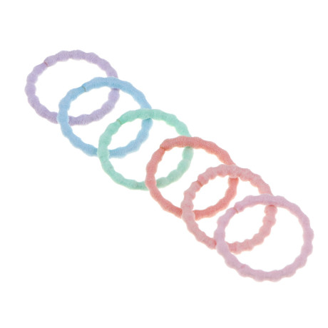 Резинки для волос ЮНИLOOK 25шт, d2см, нейлон, 3-4 дизайна, ACS-60