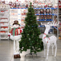 Елка HJ180-82 180см ЗОЛОТО 225веток мет.подст.