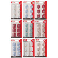 VETTA Крючки самоклеящиеся на блистере, 6шт, 5 цветов, WF-104