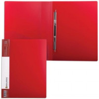 Папка с мет. скоросш. и внутр. карм. BRAUBERG &quot;Contract&quot; красная, до 100 листов, 0,7мм, бизнес-класс