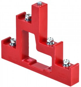 IEK изолятор ступенчатый ИС4-25/1-15 (4 x М6, 1 x М5) силовой с болтом