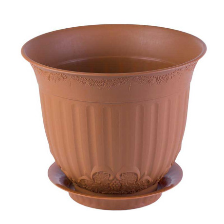 Кашпо "Европа" 11 л. терракот х20