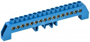 IEK шина N "Ноль" (нул.) в комб DIN-изол "Стойка" ШНИ-8х12-16-КС-С