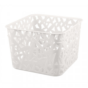 Корзинка универсальная 205х205х145 мм XXL, 4,7л белый (14шт!) 431245016 Бытпласт