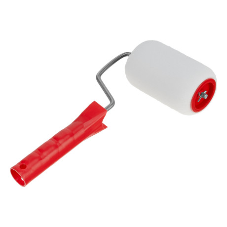 Валик "Поролон", в сборе, 100 мм, D 48 мм, D ручки 6 мм, крепление шплинтом Сибртех