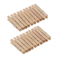 VETTA Набор прищепок 20шт, натуральное дерево