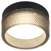 ЭРА св-к встр. под лампу GX53 круг DK97 BK/BK черный (60-75)88х65 акрил 57459