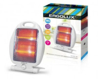 Обогреватель кварцевый инфракр. ERGOLUX ELX-QH01-C01 рег. мощн. 500/1000W белый 220-240V