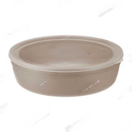 Миска круглая 2.8 л с крышкой капучино М1303 х12