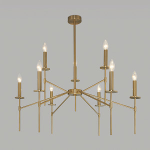 Eurosvet люстра 9x60W E14 900х900х830 мет латунь Anders 60142/9 Умный дом a061931