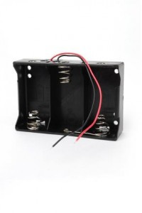 Батареечный отсек ROBITON Bh3xR20 с двумя проводами, 13133