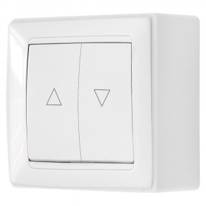 Bylectrica СТИЛЬ выкл. ОУ с эл. блок. управл. роллет и жалюзи белый, (А410-891)