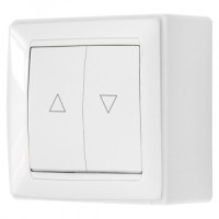 Bylectrica СТИЛЬ выкл. ОУ с эл. блок. управл. роллет и жалюзи белый, (А410-891)