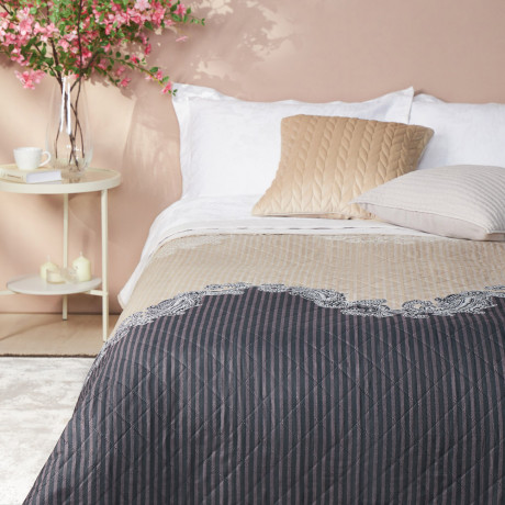 PROVANCE Хейзел Покрывало стеганое принтованное 200х220см, 100% полиэстер