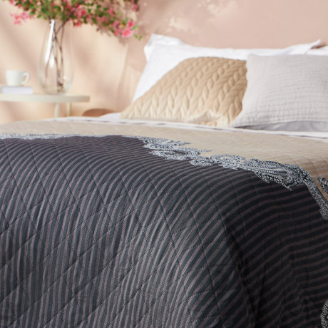 PROVANCE Хейзел Покрывало стеганое принтованное 200х220см, 100% полиэстер