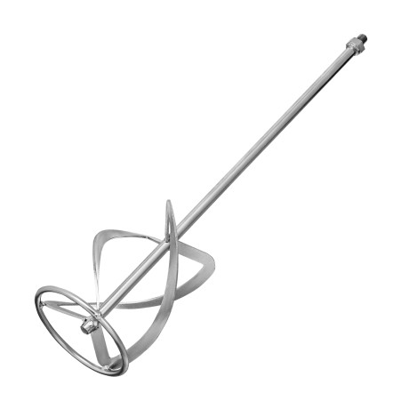 Насадка для миксера, для легких растворов, 140 х 590 мм, оцинкованная, хвостовик резьба М14 Сибртех