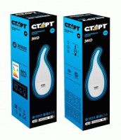 СТАРТ лампа св/д Свеча на ветру С37 E14 10W(800lm) 6500K 6K 125x37 мат пласт/мет холодн бел WS 17265