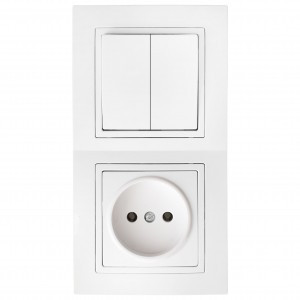 Bylectrica УЮТ блок (роз. 16А + 2 кл. выкл. 10А) СУ бел. 2В-РЦ-727