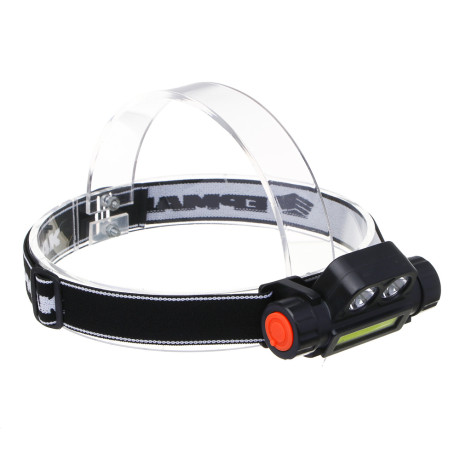 Фонарь налобный тм ЕРМАК, COB LED, 2 режима, 800мАч, зарядка USB, пластик, 92х35х45 мм