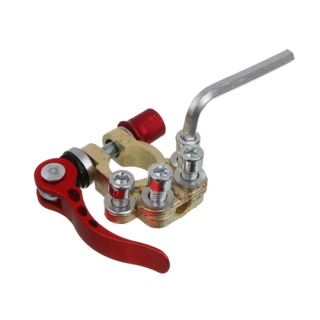 ЕРМАК Клеммы для аккумуляторов быстросъемные, евротип, цинк, шестигранник и 2 прокладки в комплекте