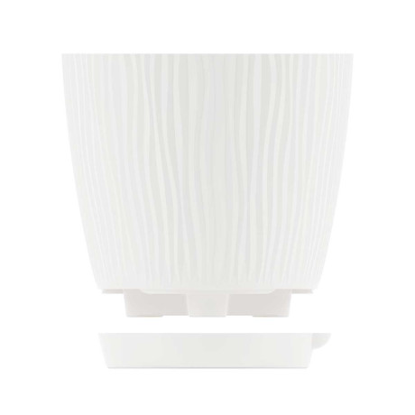 Горшок ФЛИС прикорневой полив 0,7 л белый БШ8426 х24