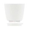 Горшок ФЛИС прикорневой полив 0,7 л белый БШ8426 х24
