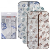 Чехол-сумка д/одежды &quot;Путешествия&quot;,60*100см(кратность6шт!!!),спанбонд,пленка ПВХ МТ70-137 Мультидом