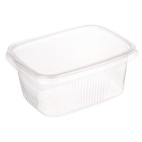 Набор контейнер 250 мл (108*82мм) с крышкой, 5 штук с ОБЕЧАЙКОЙ