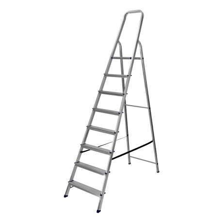 Стремянка, 8 ступеней, алюминиевая, Сибртех