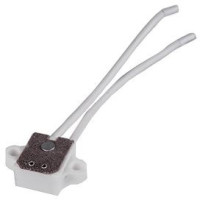 Ecola G4 патрон керамический с проводами 20x80мм и ушками для крепления AC04LWEAY (50!)