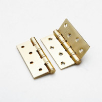 Петля под врезку РЕНЦ 100*75*2,5, 4 подшип. б/колп. латунь мат. IN100-4BB FH SB(2шт)