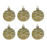 СНОУ БУМ Набор шаров 6 см, 6 шт, золото, 26-197