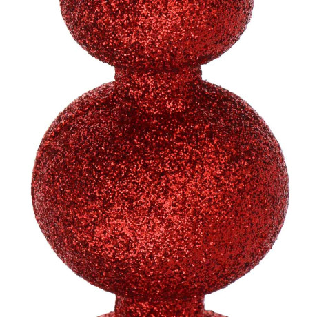 СНОУ БУМ Наконечник на елку “Пика” 28.5 см, глиттер, красный, пластик