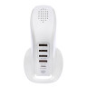 BY Сетевое зарядное устройство Tower, быстрая зарядка QC3.0+PD, 4xUSB, 1xType-C, 3.4А, 12В, 1,5м