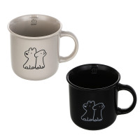 Кружка, 9,5x12x8,6 см, керамика, 2 цвета