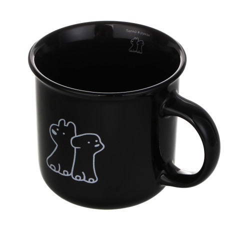 Кружка, 9,5x12x8,6 см, керамика, 2 цвета